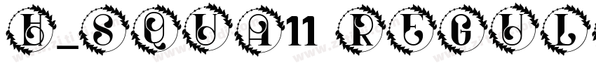 H_SQUA11 Regular字体转换